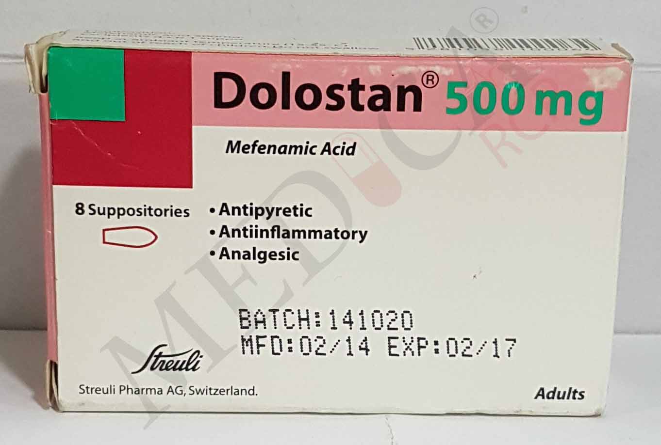 Dolostan Suppositoires 500mg*